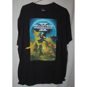 Ripple Junction Helldivers II Poster T Shirt Black XL